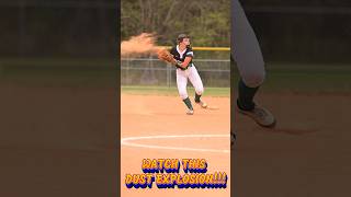 🥎💥The ABSOLUTE BEST Dirt Waterfall Play at Shortstop Ever! #softball
