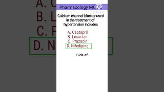 Pharmacology mcq l Angiotensin mcq