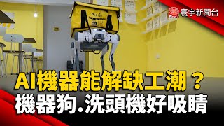 AI機器能解缺工潮？機器狗.洗頭機好吸睛｜#寰宇新聞@globalnewstw