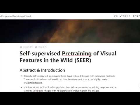 [딥러닝논문리뷰] Self-supervised Pretraining of Visual Features in the Wild (SEER)
