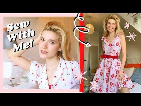 MAKE A DRESS WITH ME | DIY Sewing 💫