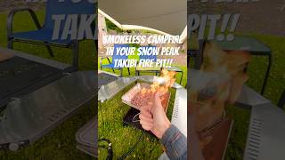 How to build a smokeless campfire in your #SnowPeak #Takibi or Campingmoon Flat Pack fire pit
