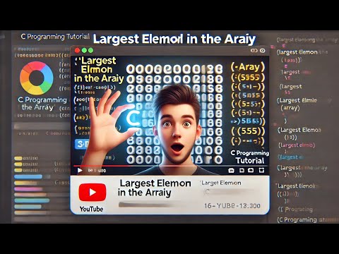 Find the Largest Element in an Array | C Programming Tutorial (Exercise 15)