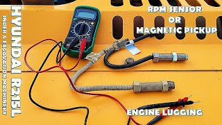 EXCAVATOR ENGINE RPM SENSOR | MAGNATIC PICKUP | SPEED SENSOR | ENGINE PROBLEM | EXCAVATOR PROBLEM