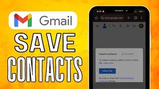 How To Save Contacts In Gmail (2024) Easy Guide