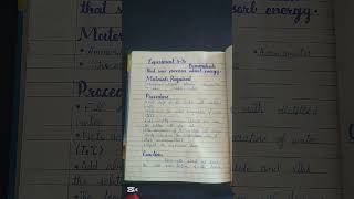 9th class Chemistry practical notebook experiment 8.3