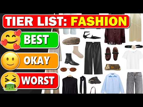 Fashion Tier List: WARDROBE ESSENTIALS EDITION 👗👕👟