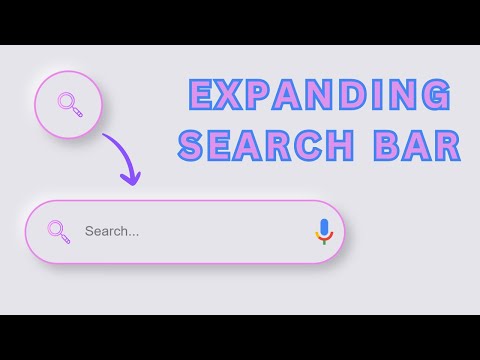 Search Bar | Expanding and Smooth | BONUS - Voice Search | HTML CSS & JS