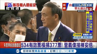 "令和大叔"出頭天 菅義偉當選自民黨總裁接棒安倍晉三 無派閥.非世襲開創自民黨新格局 ｜主播 李文儀｜【國際大現場】20200914｜三立新聞台