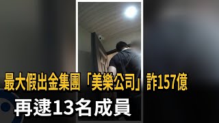「美樂公司」協助詐團、黑幫洗錢  專案小組再逮13名成員－民視新聞