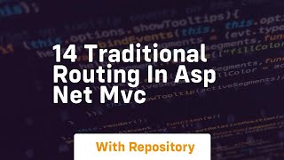 14 traditional routing in asp net mvc
