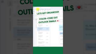 Color code Outlook emails 📩#email #outlook #emailtips