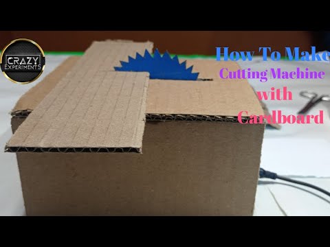 How to make cutting machine with cardboard