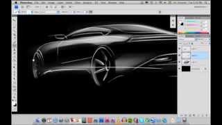 Car sketching tutorial / workflow