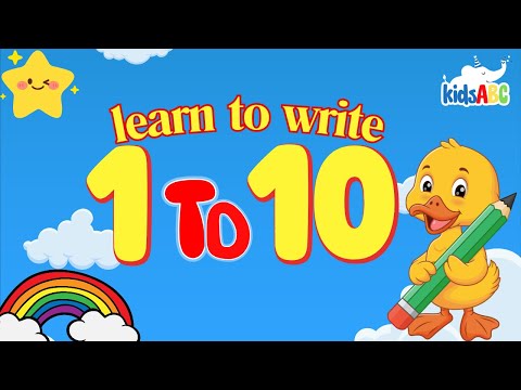 Learn to Write Numbers 1 To 10 for Kids | Counting and Writing Practice | Kids ABC