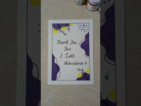 Thank you for 1 Lakh Subscribers 🎉🎊🎊🥳🥳#painting #lyrics #shorts #music