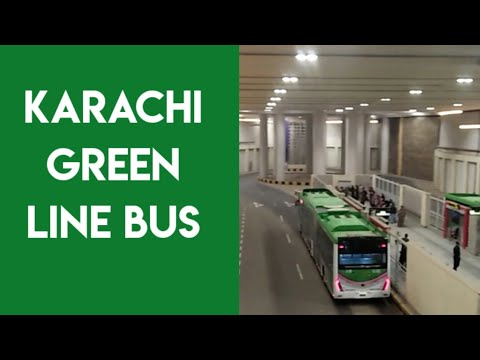 Green Line Bus Karachi || Karachi Green Line Bus Review || Ticket Price