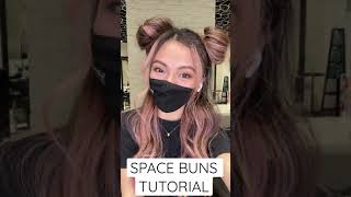 ✨HAIR TUTORIAL✨  easy space buns.