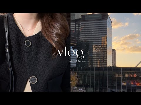 【vlog】7時起きして働く社会人OLのリアルな4日間👩🏻‍💼 | 購入品📄 newジュエリー, 冬ネイル❄️ | オフィスコーデ | 出社ルーティン | クリスピークリームドーナツ