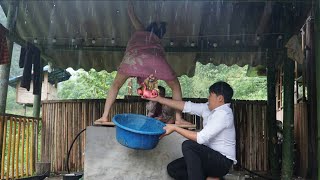 FULL VIDEO A lonely pregnant girl gives birth in aremote place and is luckily rescued by akind man
