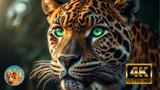 4K Wild Animals - Epic Wildlife Footage with Meditative Music and Nature Sounds