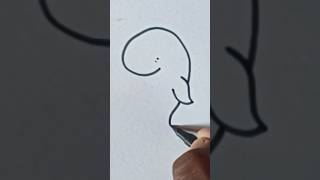 Whale 🐳 drawing। How to draw Whale #art #drawing #shorts