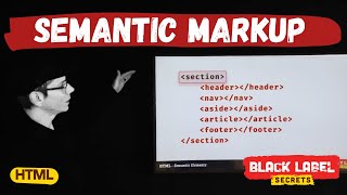 HTML Semantic Elements - What are they? When should use them? Does it matter!? Find out with Wynter