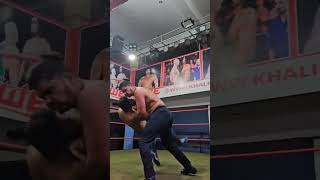 The great Khali CWE academy wrestling