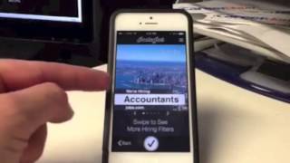 Instajob app for creating visual job ads on iphone