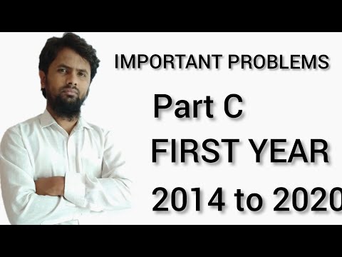 First year problems part C