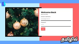Simple Log-in web design using HTML, CSS in tamil | Beta Nanban