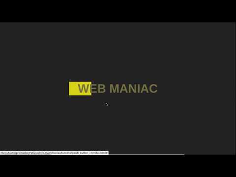 CSS Button Glitch Hover Effect | CSS Глич эффект при наведении на кнопку
