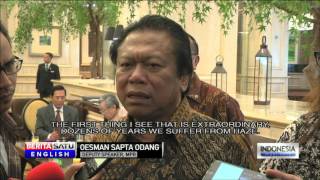 Deputy MPR Speaker Praises Govt's Handling of Haze Crisis