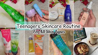 Three Steps Teenagers Summer Skincare Routine For All Skin Types🌸|| ultimate Step By Step Guidline