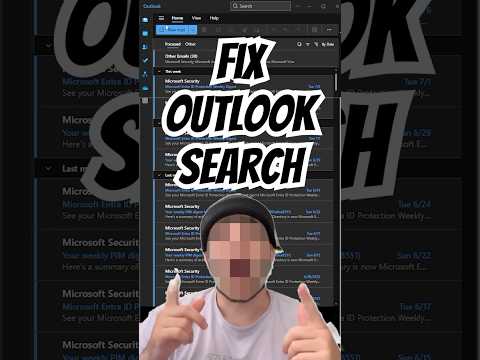 Outlook Search Not Working? Try This!