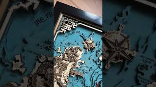 CUSTOM FANTASY 3D WORLD MAP #zewood #custom #custommap