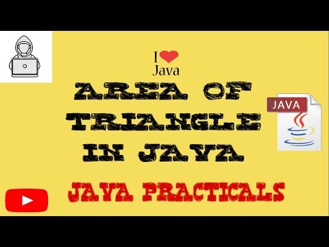 Area of Triangle in java