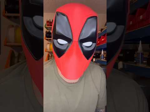 Happy Deadpool and Wolverine Day! I 3D Printed this mask. #deadpoolandwolverine #3dprinting