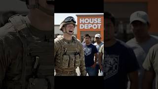 Army Soldier Drafts Mexicans From Home Depot For WW3 #shorts
