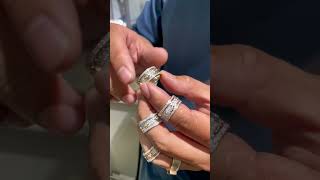 Handmade Diamond 3D Band Ring
