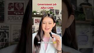 How to get government job after GNM?