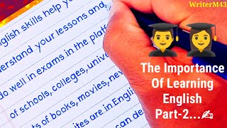 Super clean english handwriting | One page english handwriting | #printhandwriting #english