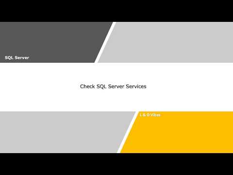 Check SQL Server Services on windows server