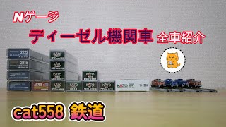 Nゲージ cat558鉄道　ディーゼル機関車 全車ご紹介　2025年6月
