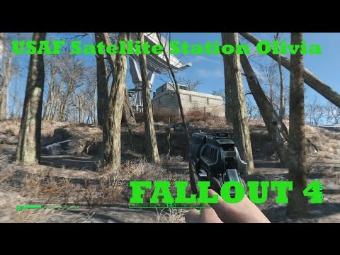 FALLOUT 4 - USAF Satellite Station Olivia - Fusion Core and Minigun Location!