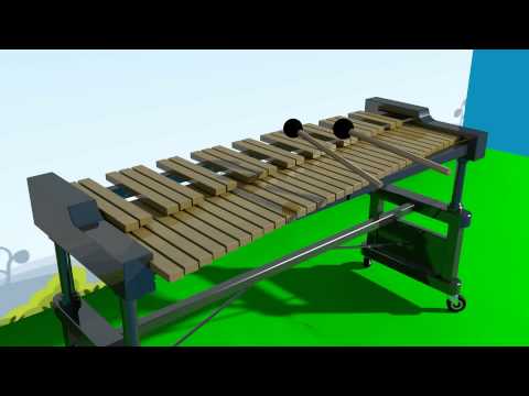 Angry Birds on Xylophone blender 3D