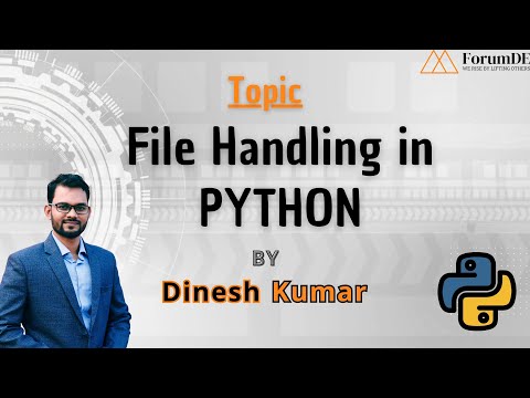 Mastering File Handling in Python: A Comprehensive Guide by Dinesh Kumar Sir. #pythonprogramming