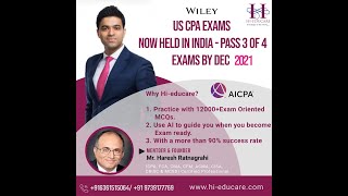 US CPA exams now held in India - Pass 3 of 4 exams by Dec 2021