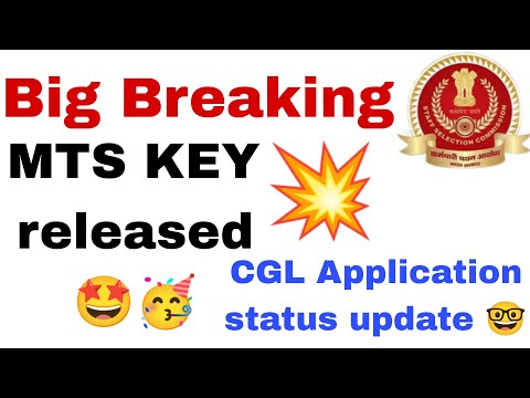 MTS Answer Key released||CGL application status