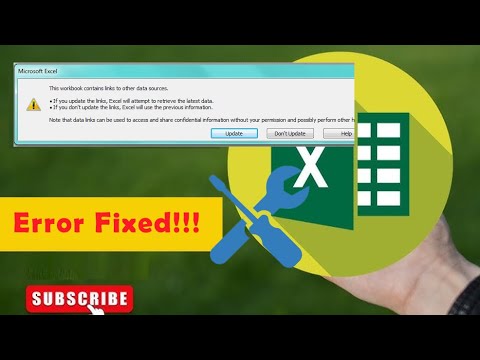 Excel Error: This Workbook Contains Links to Other Data Sources (Fixed!) | Excel Tech & Tricks